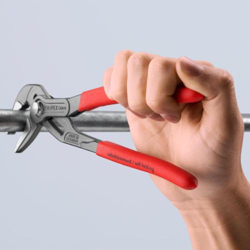 Knipex Cobra ES Water Pump Pliers Extra-slim Plastic Coated Grey Atramentized 250mm 87 51 250